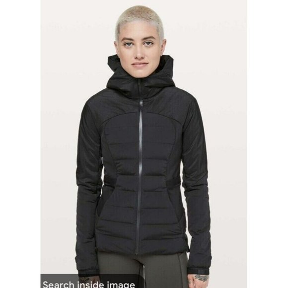 Lululemon Jackets & Blazers - Lululemon Jacket Womens Goose Down For It All - XS Black Coat Run Full Zip Hood
